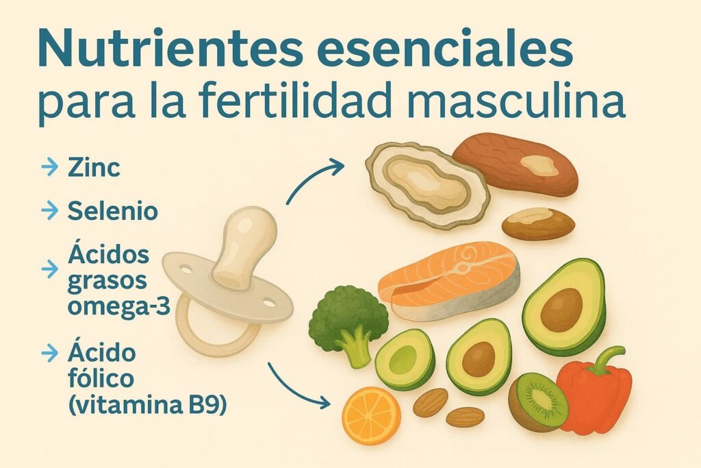 Alimentación para mejorar la fertilidad masculina de forma natural